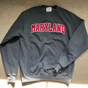 University of Maryland Crew Neck Champion Sweatshirt